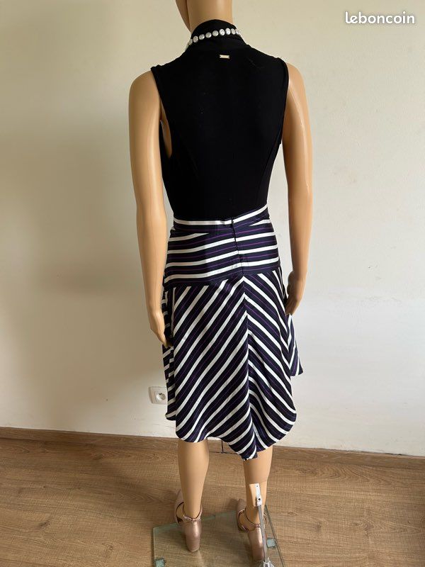 Jupe rayée asymétrique Morgan taille 38 jamais portée (taille petit) (image 10)