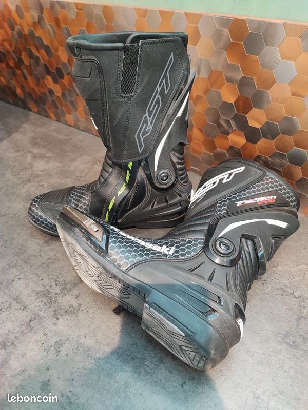 Baskets Stylmartin Colorado, chaussures moto, cuir, vintage