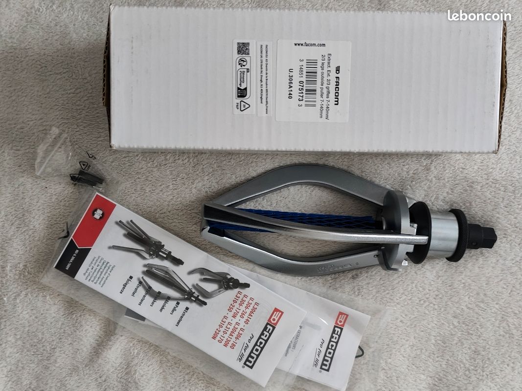 Extracteur Facom 3 Griffes U.306A140 Pour Prise Extérieure 7 à 140 Mm - Neuf