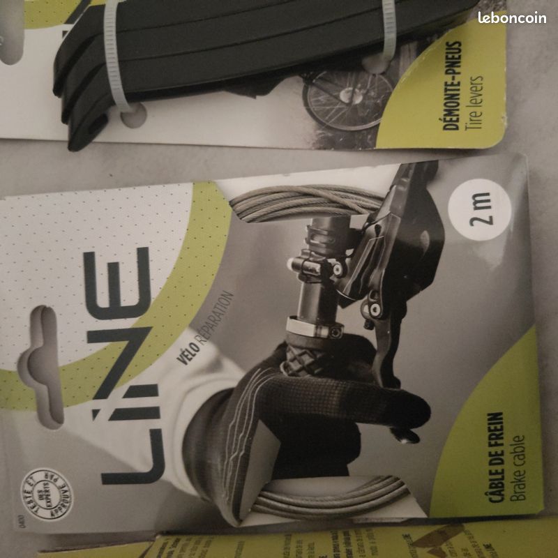 Lot de 3 démonte-pneus de vélo Noir