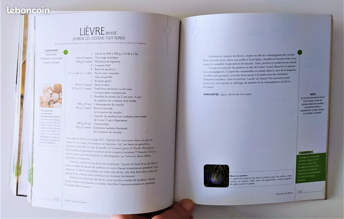 Livre de cuisine et d'information "Gibier à poil et à plume" de Jean-Paul Grappe (image 6)
