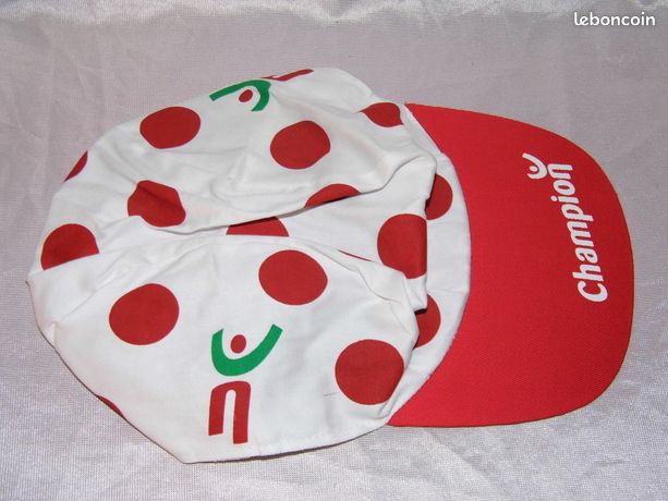 Casquette Collector Le Tour De France - Blanche à Pois, 100% Coton, Adjustable