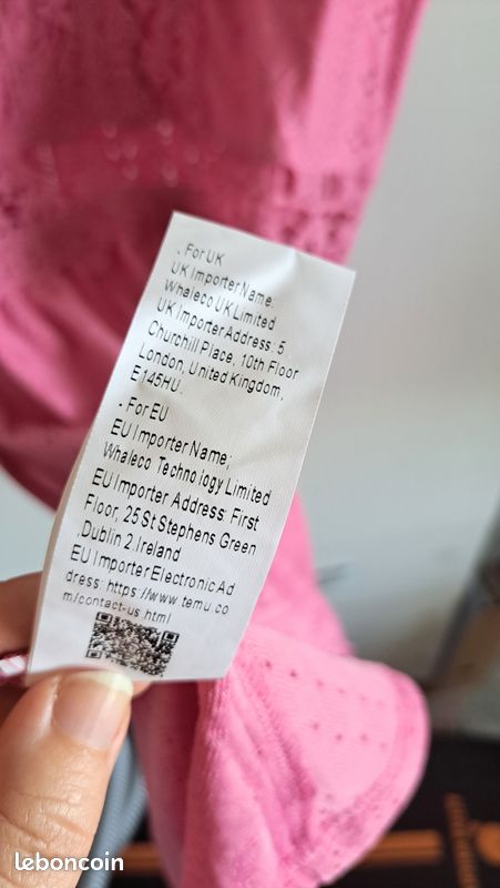 Robe Été Femme Rose Broderie Anglaise Plage Vacances (image 6)