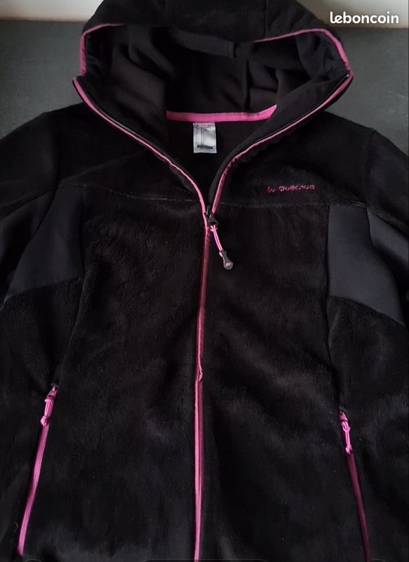 Pull à capuche pour femme - Veste polaire à fermeture éclair intégrale avec capuche - Cardigan épais à manches longues - Manteau moelleux décontracté