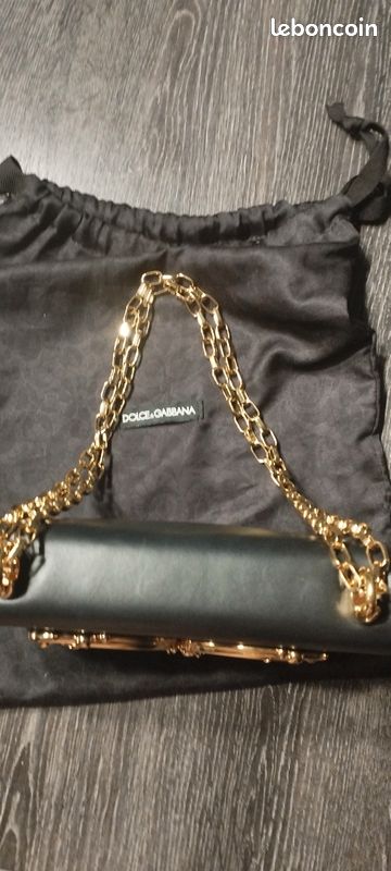 Sac en cuir Noir Dolce Gabbana Accessoires Bagagerie