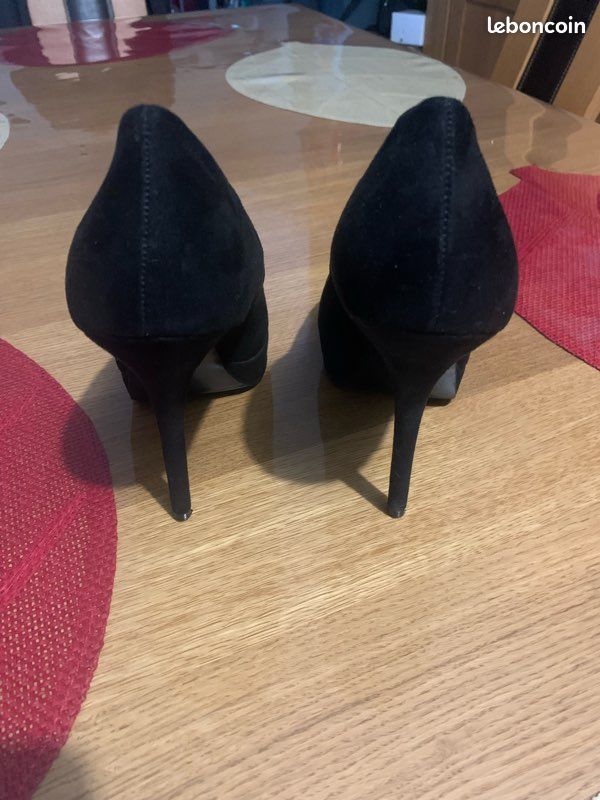 ☆☆ Escarpins noirs à plateforme Paris Texas - Taille 40 en TBEG ☆☆ (image 8)