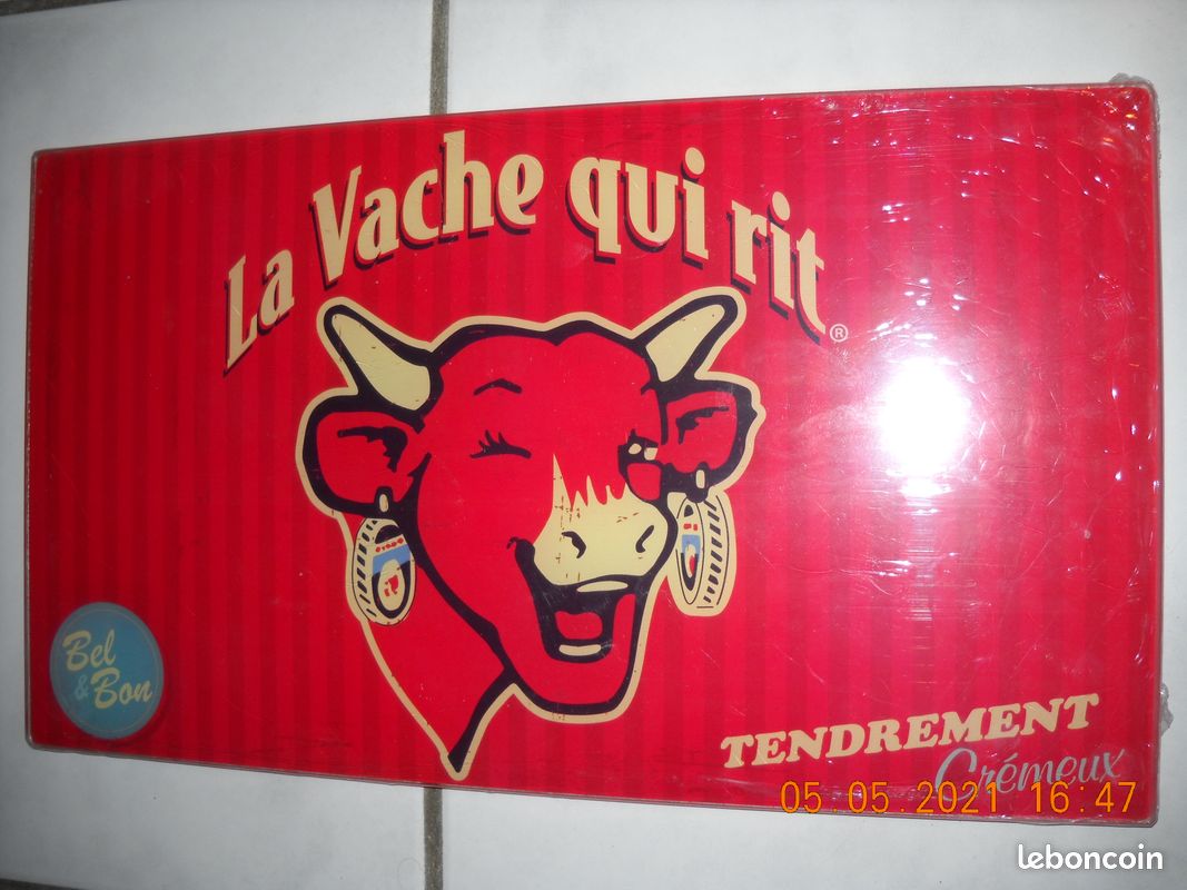 Planche à découper collector "la vache qui rit" en verre, NEUVE dans emballage d'origine (image 1)
