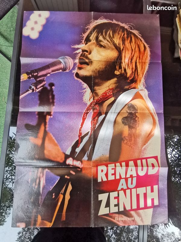 Poster Photo Renaud - Format 115 X 80 Cm - Neuf - Décoration Fan Musique Française