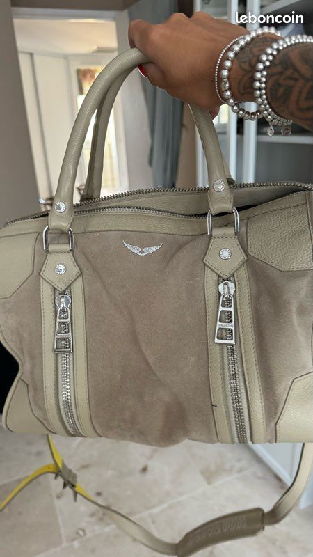 En Daim Beige Zadig Et Voltaire Sac A Frange Daim Sac Zadig A