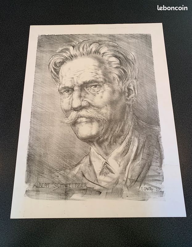 Gravure et dessin signés Marc DAUTRY (artiste coté) (image 2)
