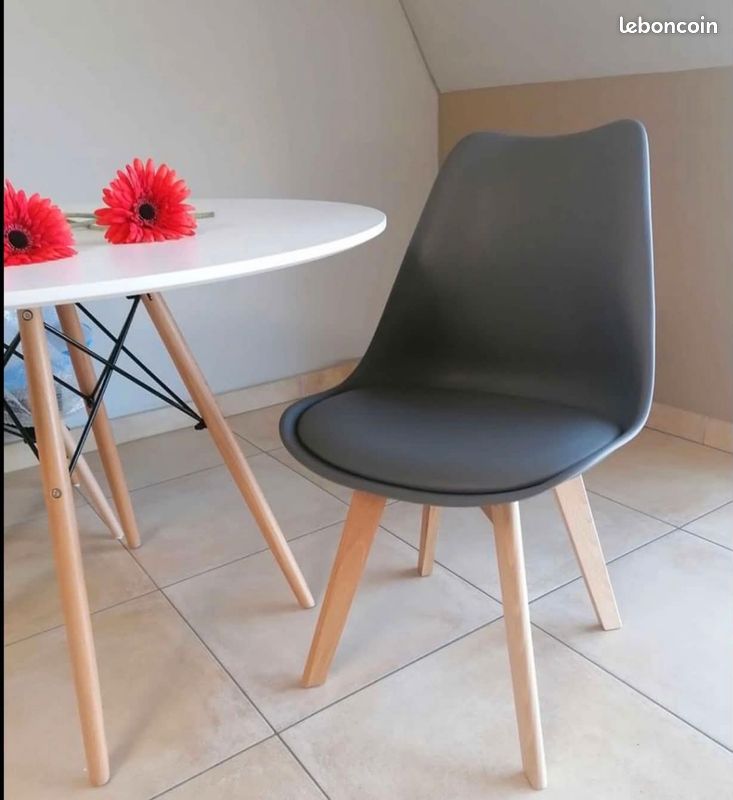 Chaise noir blanc gris neuves (image 16)