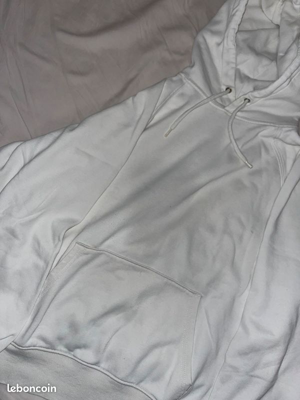 Sweat à capuche blanc (image 2)