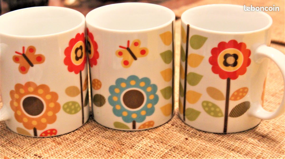 3 mugs ardtime fleurs vintage style orla kierry (image 1)