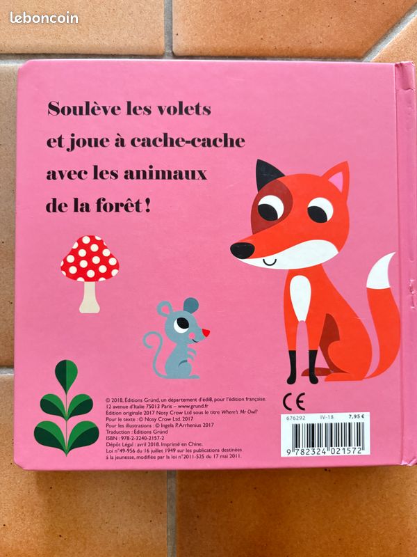 Livre enfant cache cache hibou (image 3)