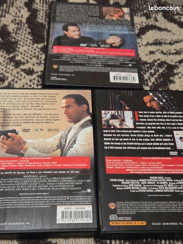 Trilogie culte Vintage steven Seagal dvd (image 5)