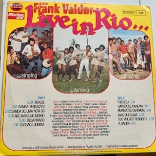 LP 33T Frank Valdor ‎– Live In Rio (image 2)