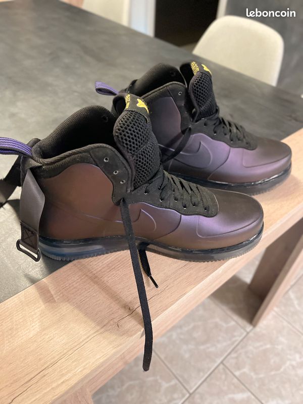 Edition rare Nike Air Force High Foamposite Eggplant High kobe