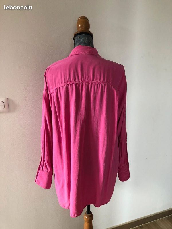 Chemise over Size Zara Fushia taille XS Vêtements - Main Image