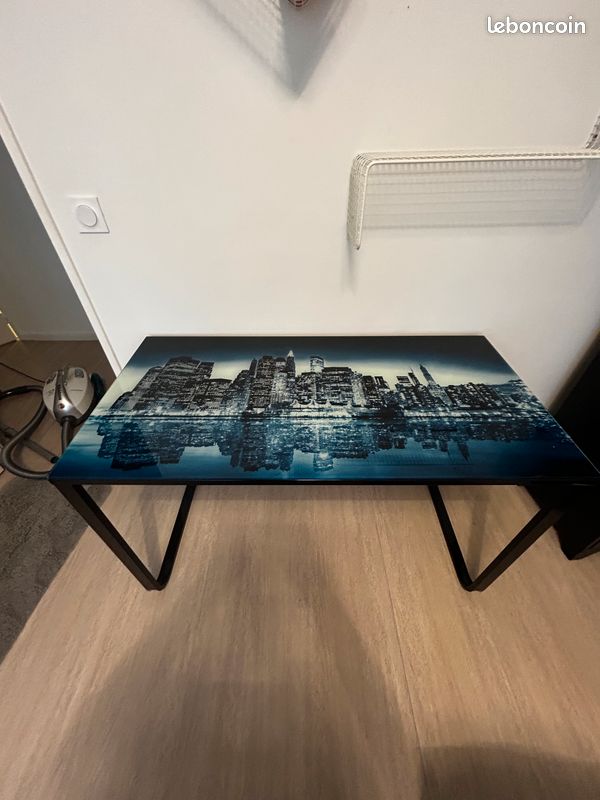 Bureau tablette en verre New-York (image 2)