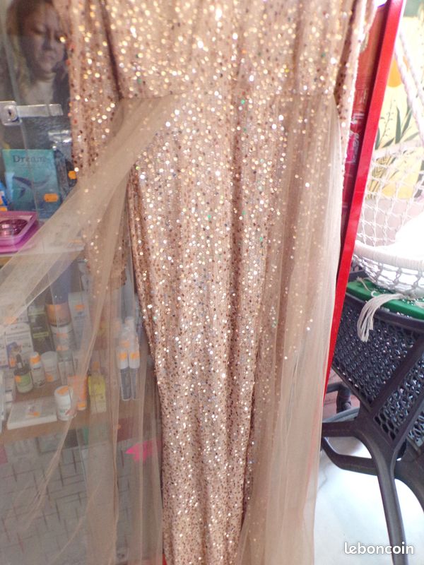 Robe Fille à Paillettes Marron - Manches Longues Scooter Brown - Taille 8 Neuve Avec étiquettes