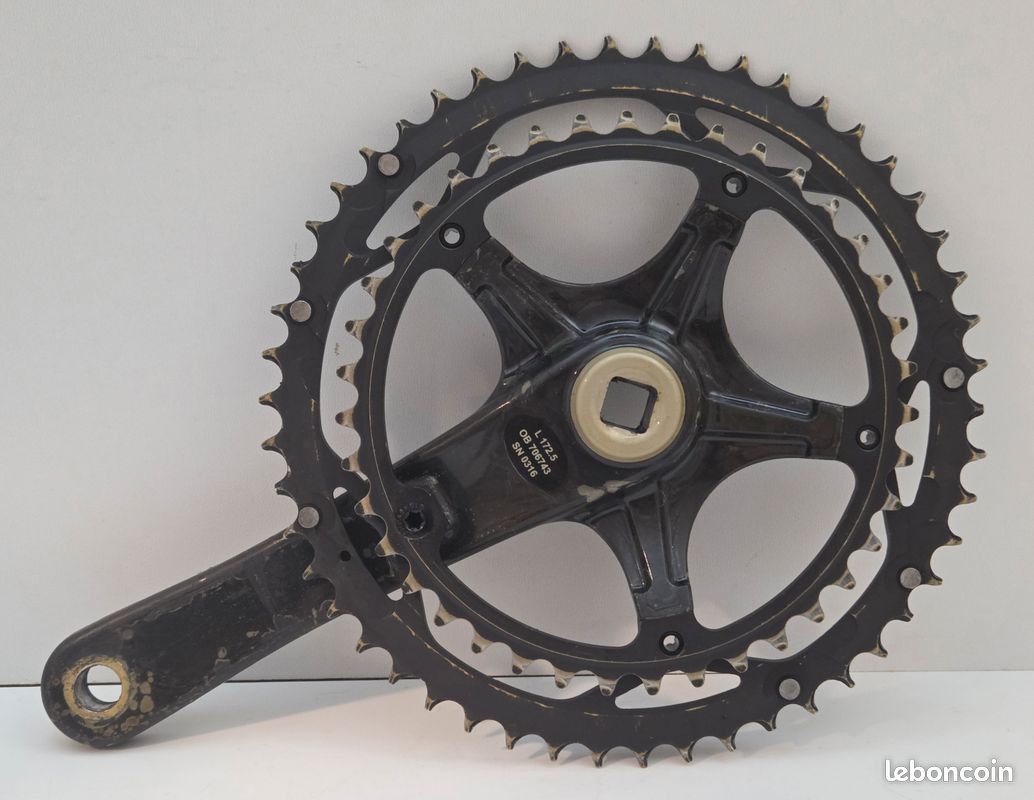 Pédalier Campagnolo Record Carbone 1ère Génération – 172,5 Mm, 39/52, 10v – Rare