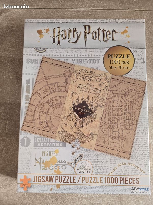 Puzzle harry potter carte du marodeur 1 000 pieces (image 1)
