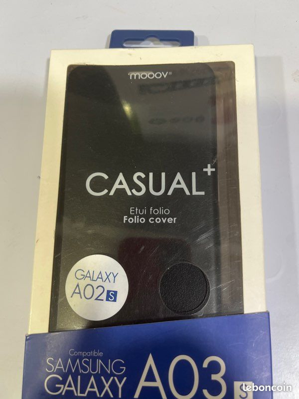 Mooov 684160 Etui folio clam pour Samsung A02s/A03s - noir (image 1)