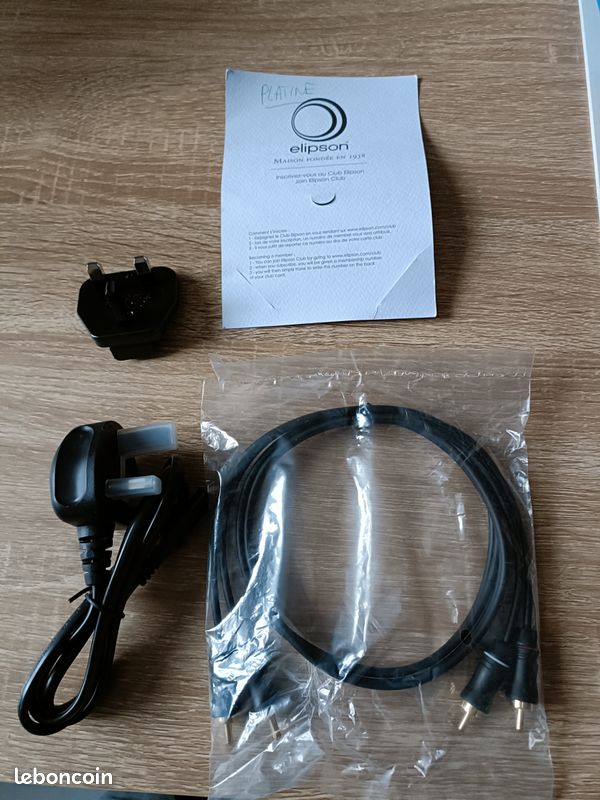 Accessoires- cables pour platine vinyle Elipson (image 1)