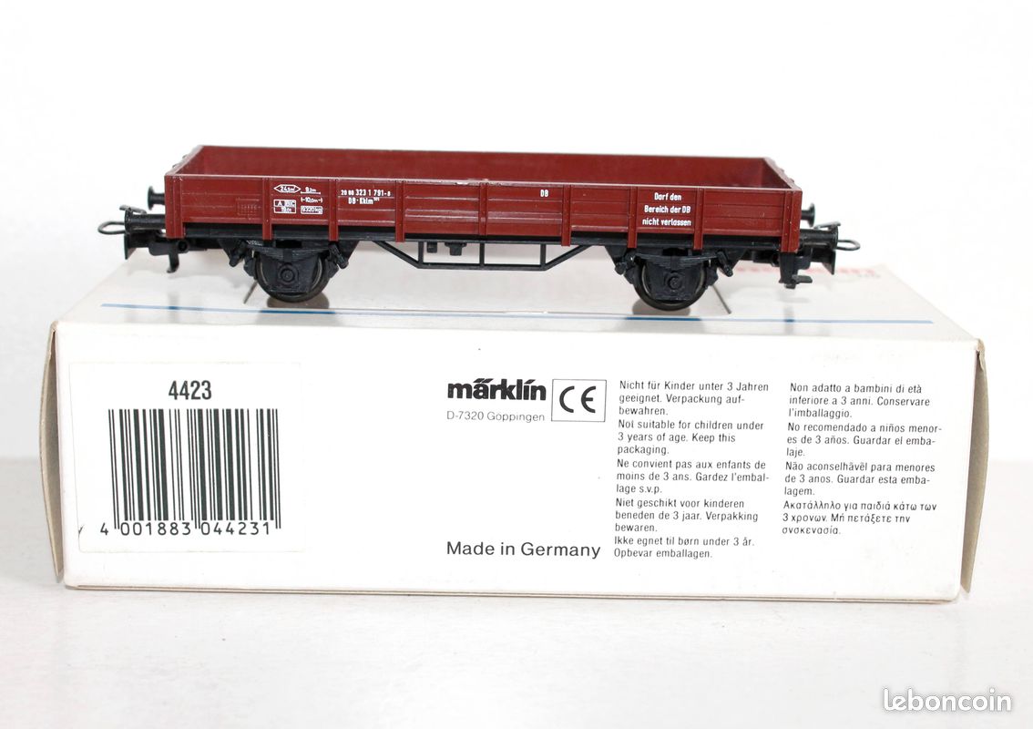 Marklin ho - n°4423 wagon tombereau, transport de marchandises / miniature train (image 2)