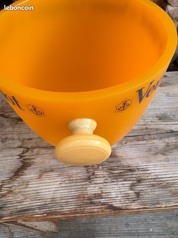 Seau à Glace Orange Veuve Clicquot - Plastique - NEUF - Idéal Champagne