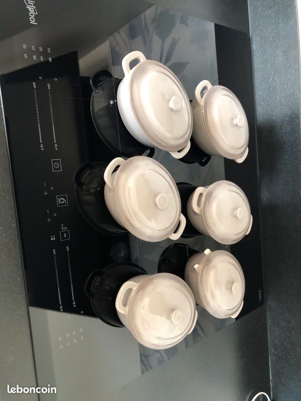 Lot de 6 mini cocottes grises (image 1)