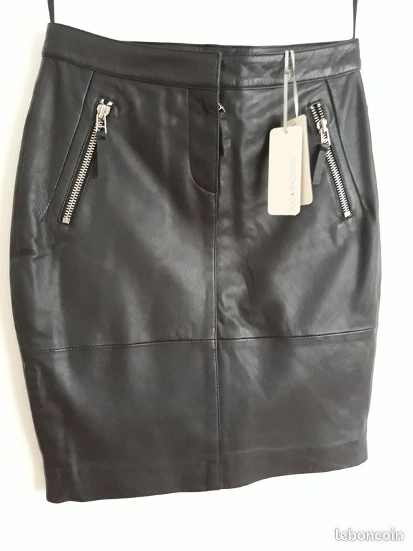 Jupe cuir 36 (image 1)