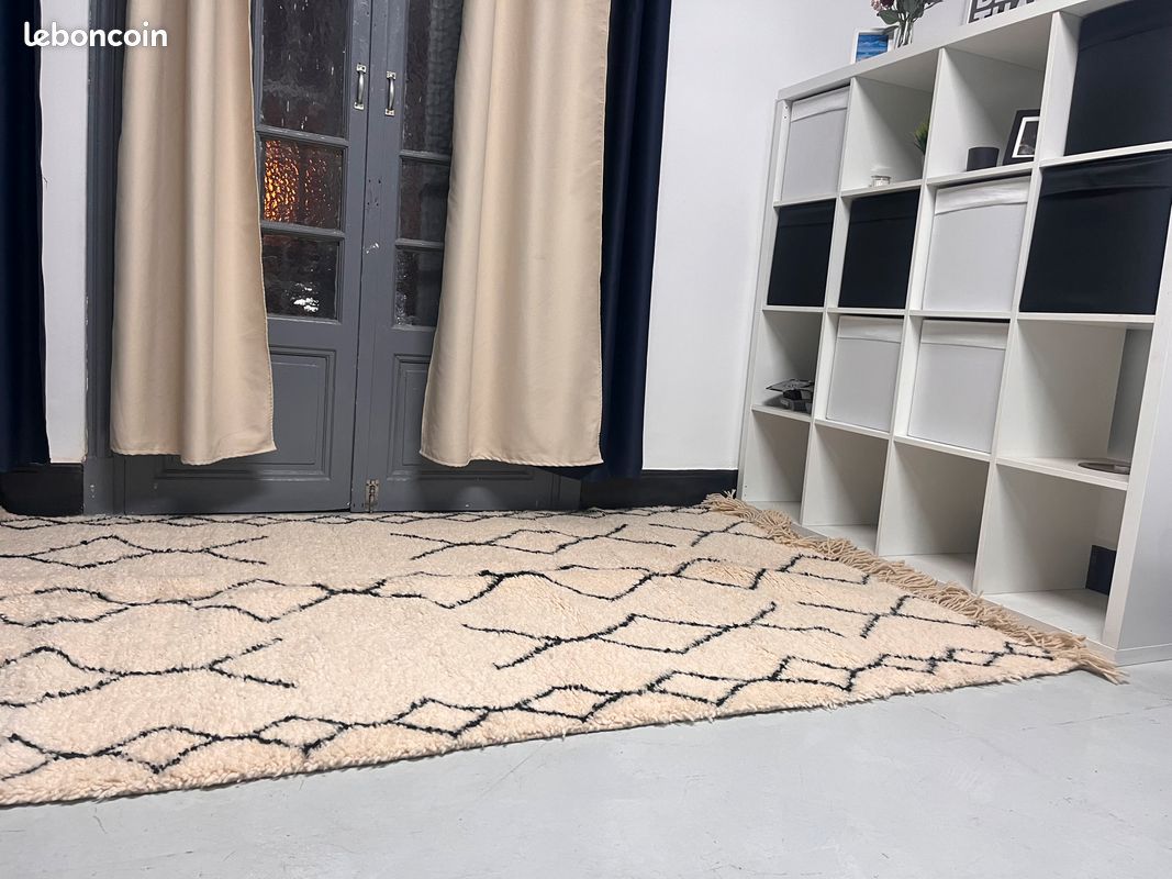 Tapis Berbère Marocain fait main 2,5m x 1,9m (image 2)