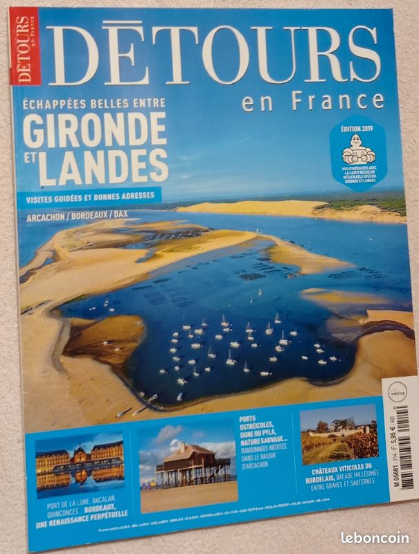 Revue Détours en France . 214. Gironde et Landes (image 1)