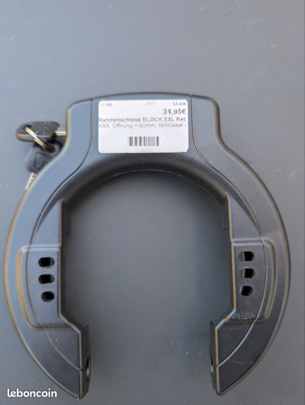 Antivols De Cadre Antivol Vélo AXA Imenso Large - Cadenas Rétractable Niveau Sécurité 12, Ouverture 75mm Sécurité Vélo Renforcée