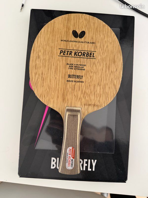 Bois raquette butterfly Petr korbel made in japan (image 1)