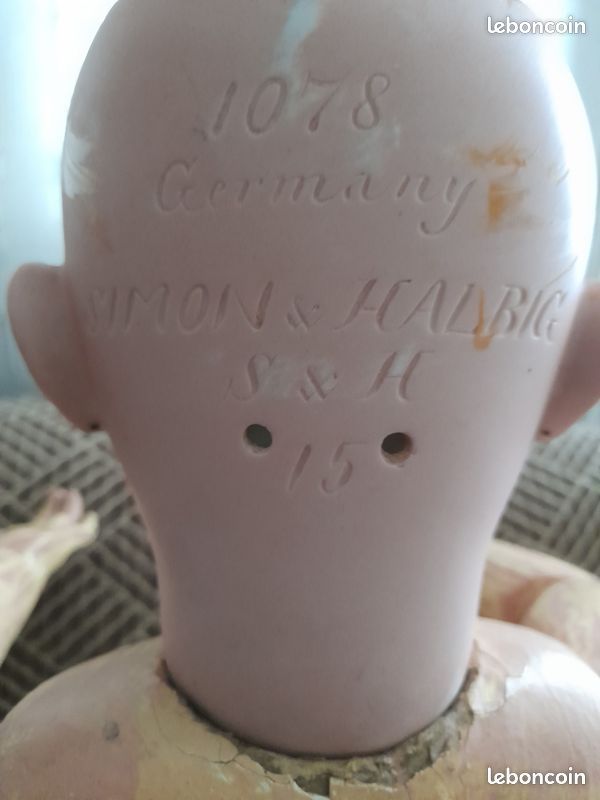 Poupée Ancienne Simon & Halbig 1078 - Porcelaine Allemagne - Objet De Collection