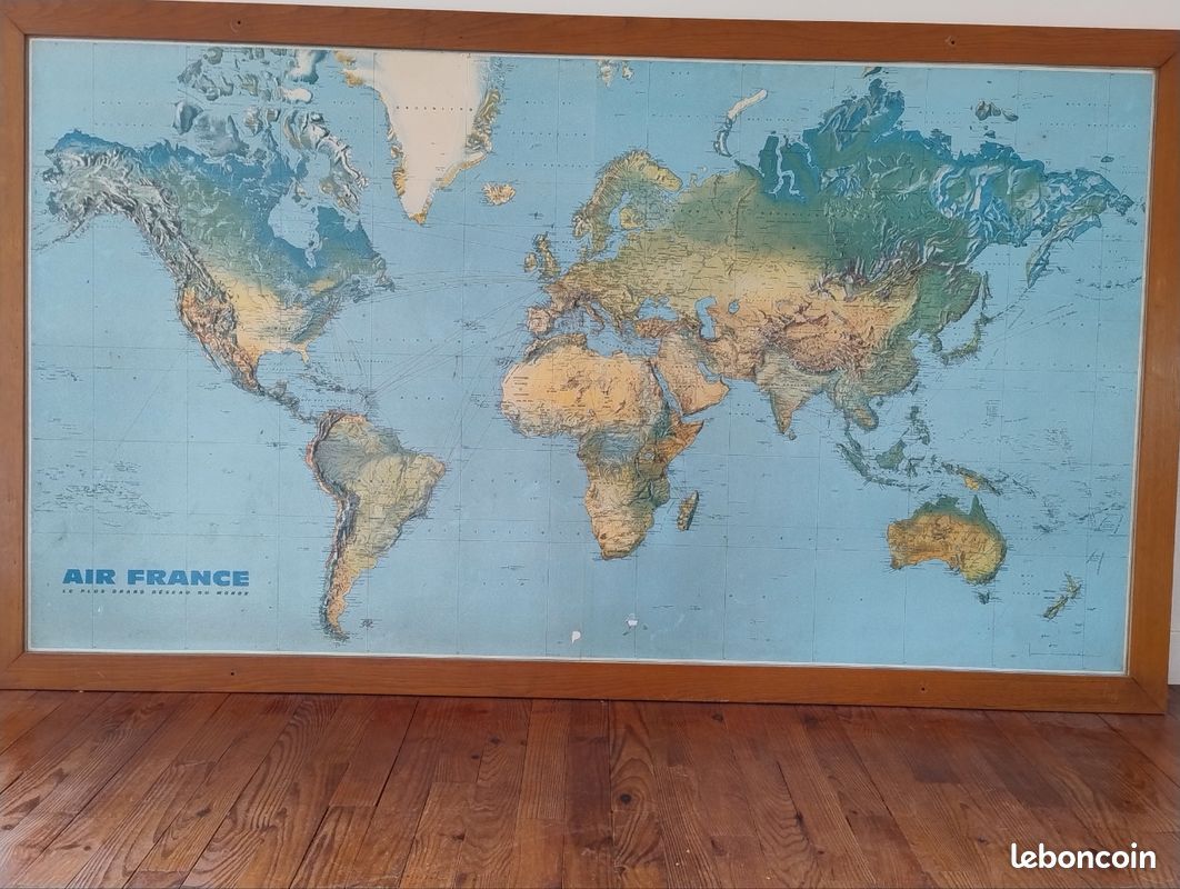Carte mondiale Air France (image 1)