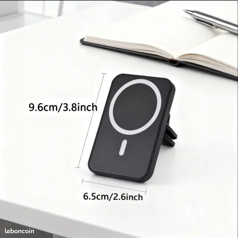 Chargeur Sans Fil Voiture Rapide 15W, Polmxs Tapis Chargeur Induction Voiture Antidérapant Avec