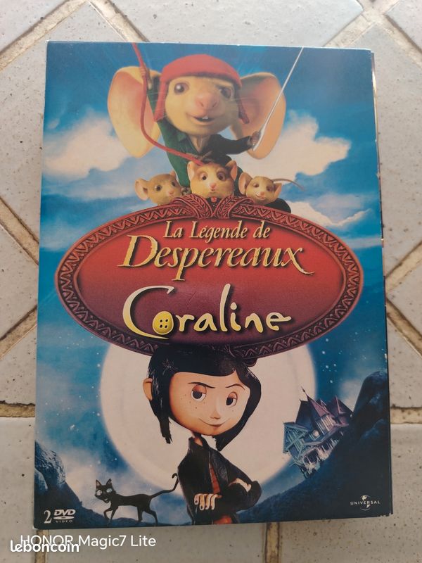 Coffret DVD Coraline et La legende de Despereaux (image 1)