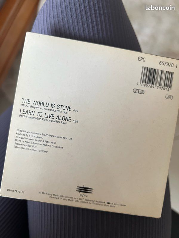 Cyndi Lauper The World is Stone (image 3)