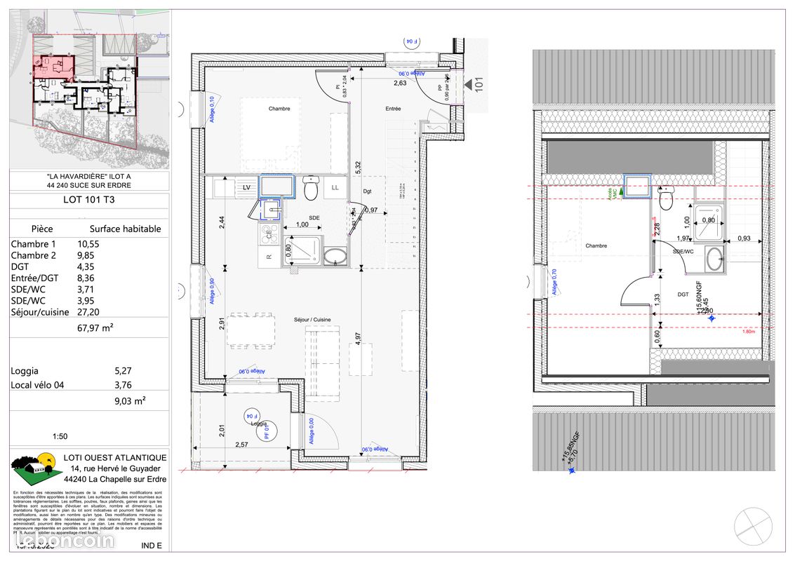 Appartement 3 pièces 68 m² · à Sucé-sur-Erdre · 68 m² · 338 850 €