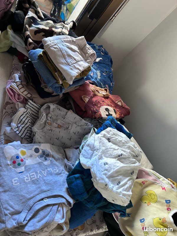 Lot De Vêtements Bébé Garçon 6-9 Mois - Occasion Très Bon état, Plusieurs Pièces