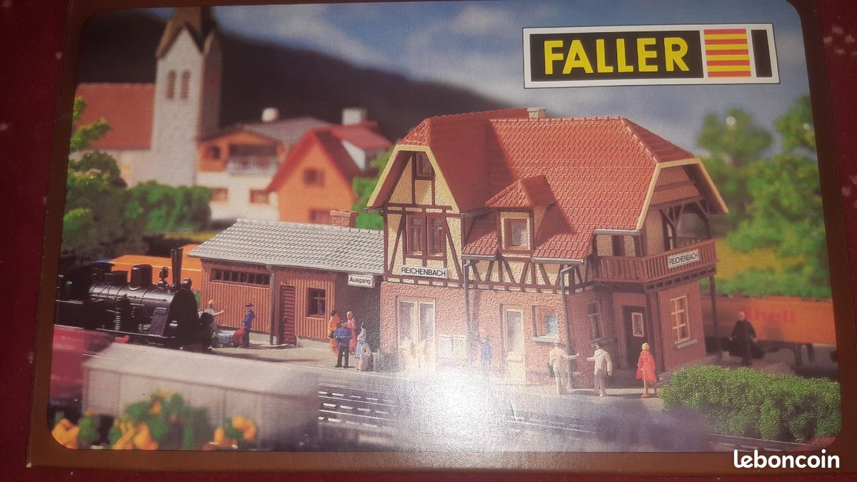 FALLER N MAQUETTE GARE RECHENBACH 2104 TRAIN ELECTRIQUE NEUF BOITE