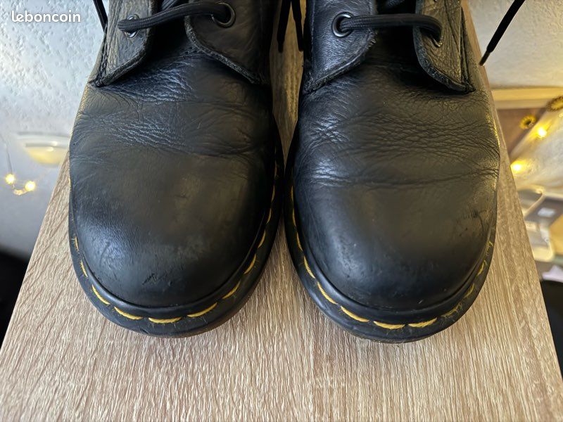 Dr. Martens noires cuir souple T41 (image 3)