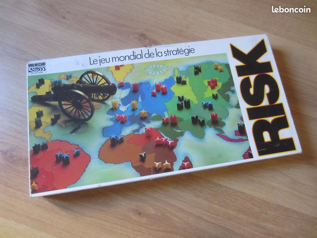 Vintage 1970-76 Jeu Société RISK Le Jeu Mondial De La Stratégie Parker Complet