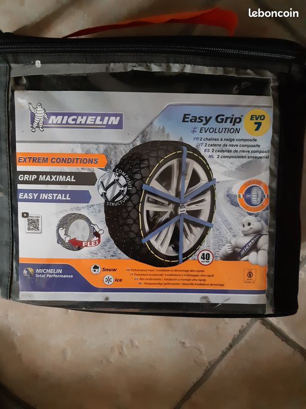 2 Chaînes neige textiles Michelin Easy Grip Evolution 7 MICHELIN 008307