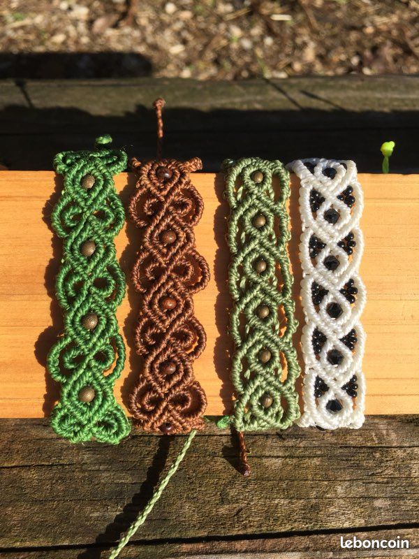 Bracelet macramé artisanal (image 1)