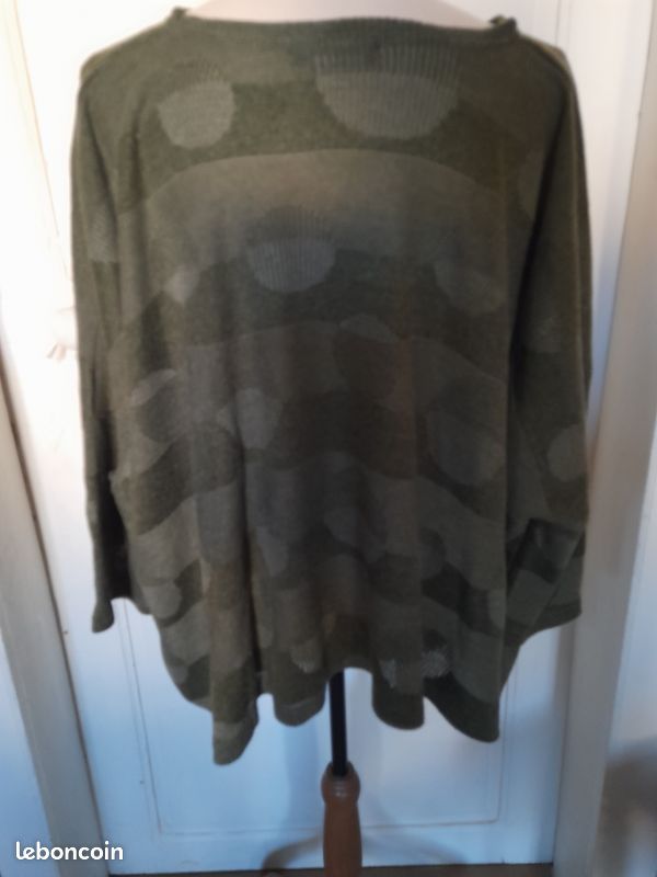 Pull oversize vert olive Vêtements