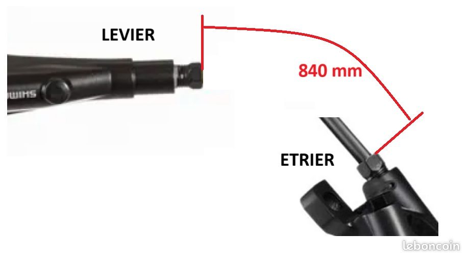 Frein hydraulique complet avant SHIMANO MT420 (image 4)